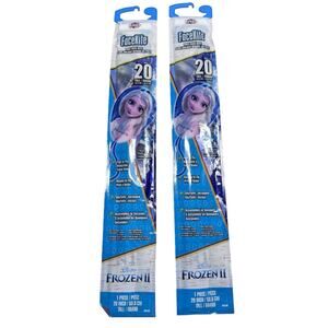 Lot of 2 Frozen II Elsa FaceKite 20″ — Ready-to-Fly with SkyTails® & Handle New